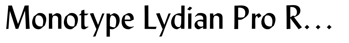 Monotype Lydian Pro Regular